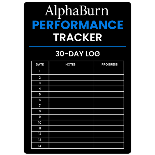Performance Tracker – 30 Day Log
